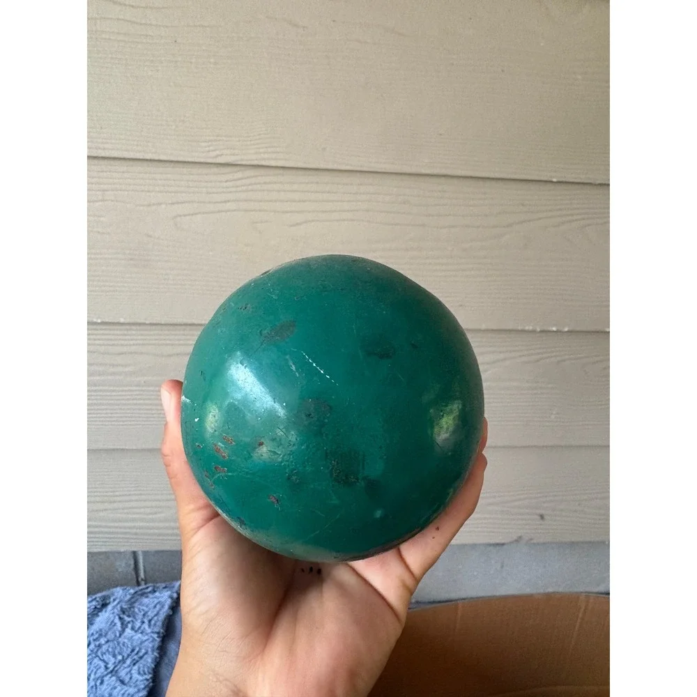 Vintage Andries Industrial Cast Metal Protective Cap Green Valve Cover Housing